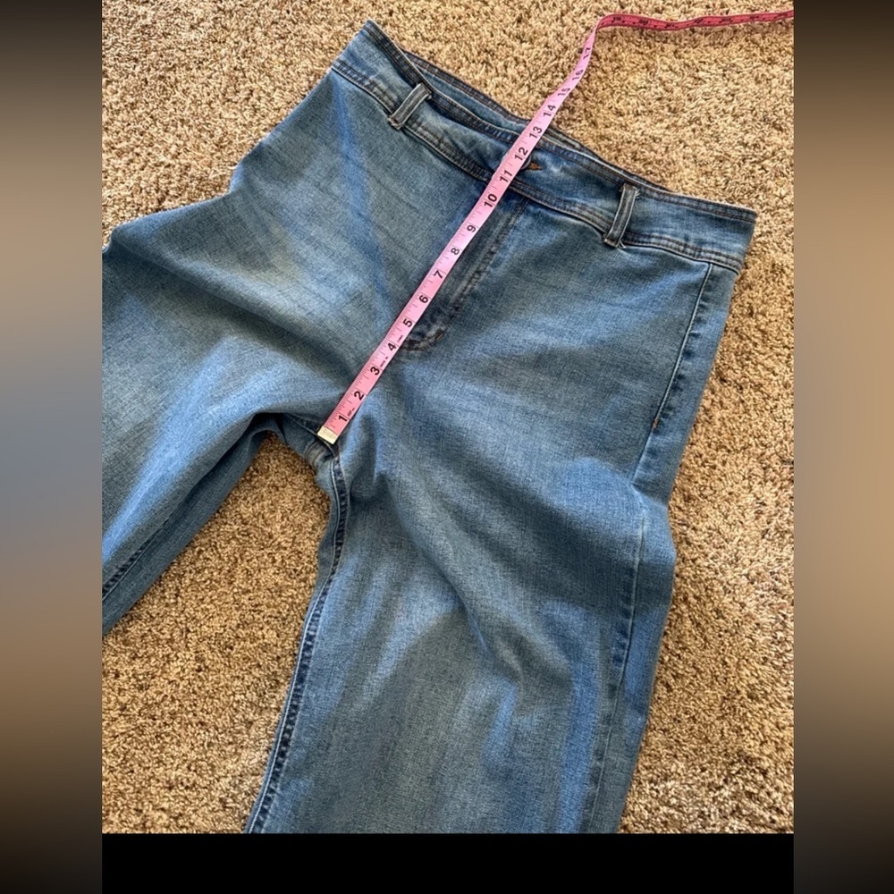 Oat New York Wide Leg High Waist Utility Pocket Raw Hem Jeans size 10/30 - Picture 12 of 12